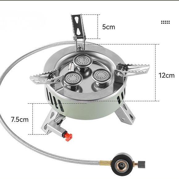 Camping Gasblus – HX-CS17B | Kraftfuldt 6800W Foldbart Gasblus fra KokoonX