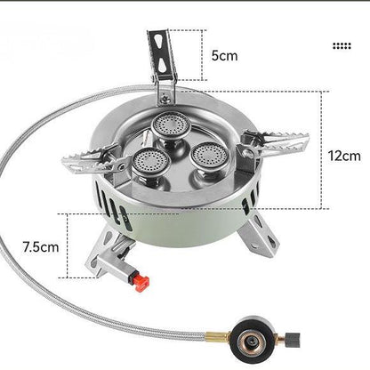 Camping Gasblus – HX-CS17B | Kraftfuldt 6800W Foldbart Gasblus fra KokoonX